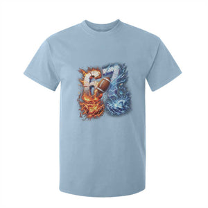 American Football Six Seven Meme T Shirt For Kid Funny Gen Alpha Slang Gift TS12 Light Blue Print Your Wear