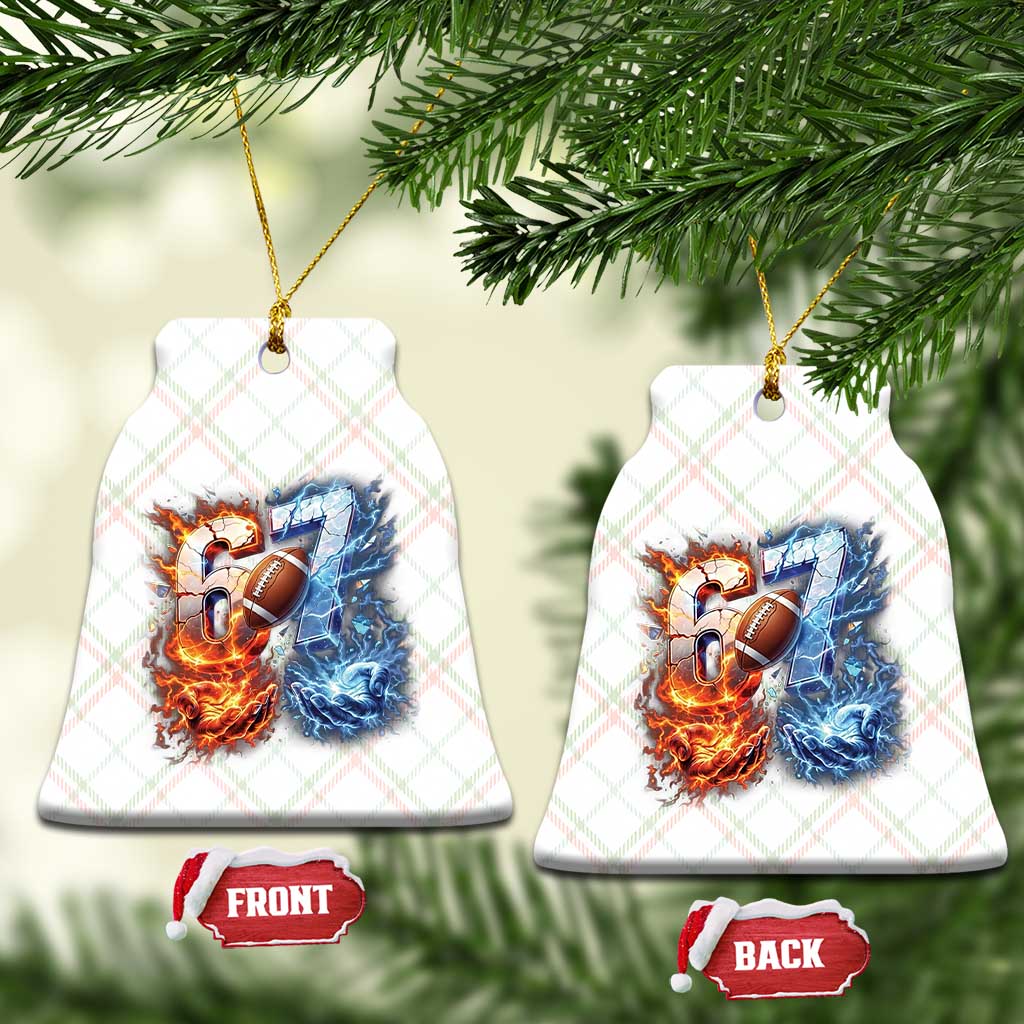 American Football Six Seven Meme Ceramic Ornament Funny Gen Alpha Slang Gift TS12 Print Your Wear