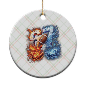 American Football Six Seven Meme Ceramic Ornament Funny Gen Alpha Slang Gift TS12 1pc Christmas Plaid Print Your Wear