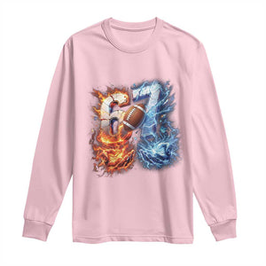 American Football Six Seven Meme Long Sleeve Shirt Funny Gen Alpha Slang Gift TS12 Light Pink Print Your Wear