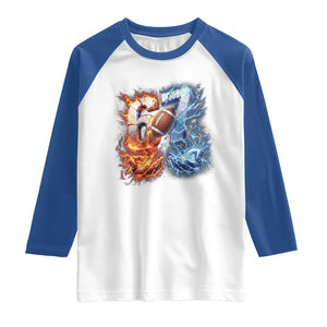 American Football Six Seven Meme Raglan Shirt Funny Gen Alpha Slang Gift TS12 White Royal Print Your Wear