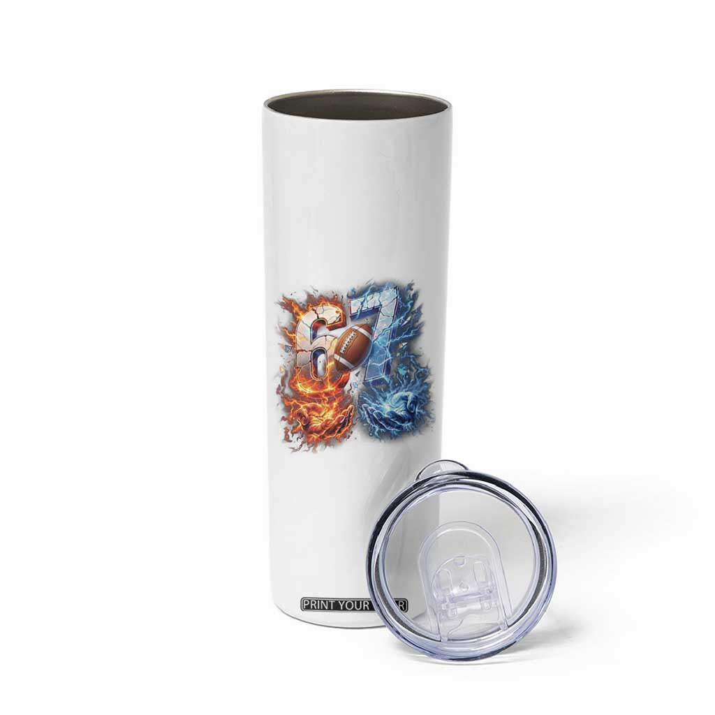 American Football Six Seven Meme Skinny Tumbler Funny Gen Alpha Slang Gift TS12 Print Your Wear