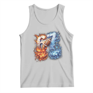 American Football Six Seven Meme Tank Top Funny Gen Alpha Slang Gift TS12 Ash Print Your Wear