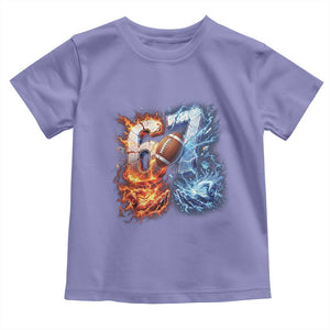 American Football Six Seven Meme Toddler T Shirt Funny Gen Alpha Slang Gift TS12 Violet Print Your Wear