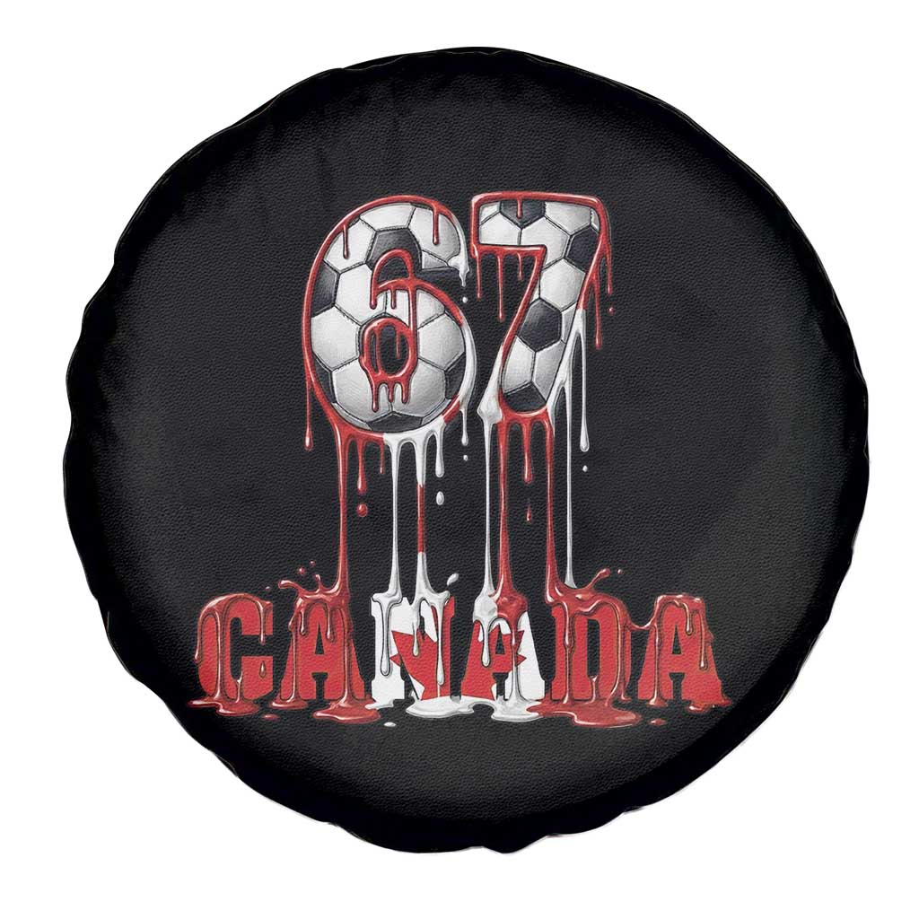 Funny Canada Soccer 67 Meme Spare Tire Cover Canadian Soccer Lovers TS12 Print Your Wear