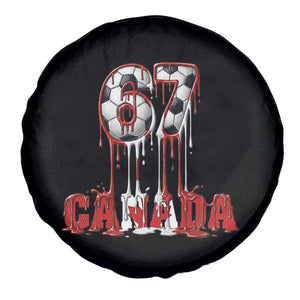 Funny Canada Soccer 67 Meme Spare Tire Cover Canadian Soccer Lovers TS12 Print Your Wear