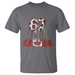 Funny Canada Soccer 67 Meme T Shirt Canadian Soccer Lovers TS12 Charcoal Print Your Wear