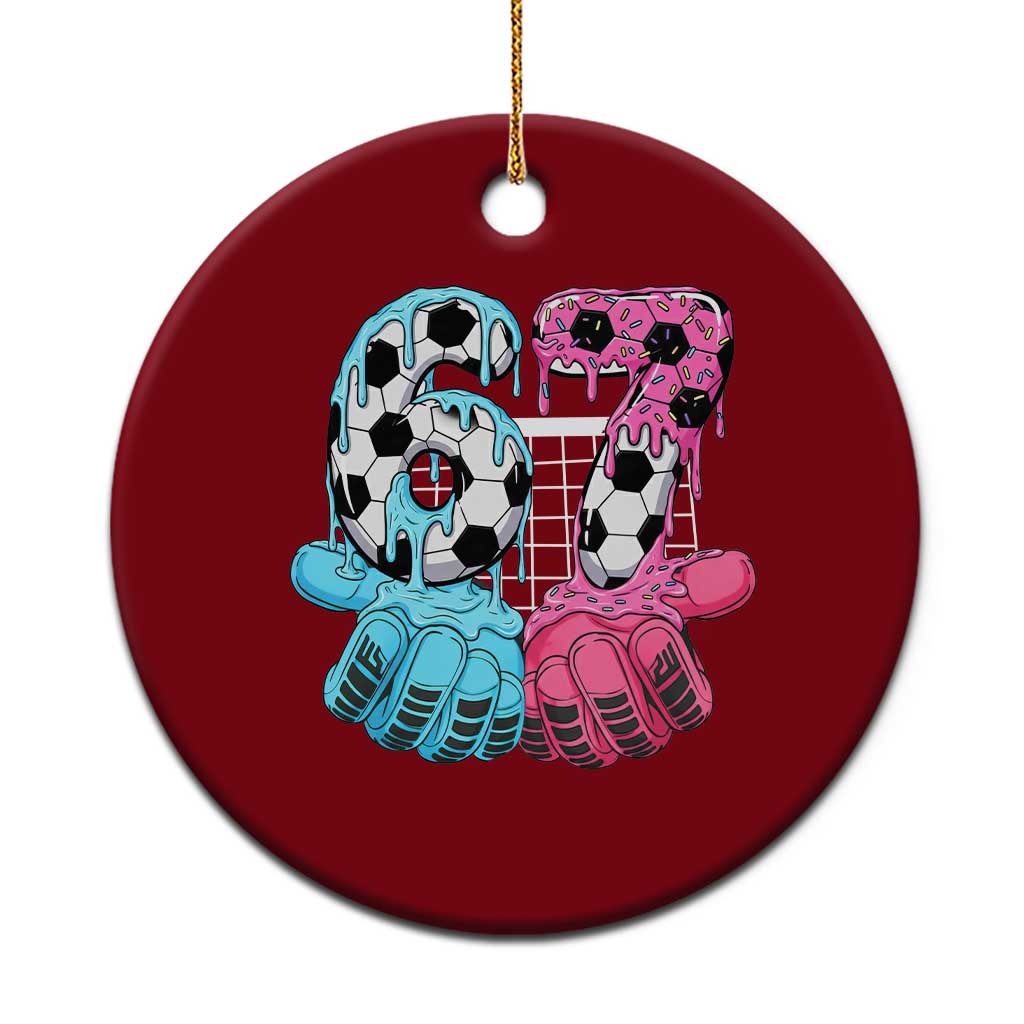 Drip Soccer Six Seven Meme Ceramic Ornament Funny Gen Alpha Slang TS12 1pc Red Print Your Wear