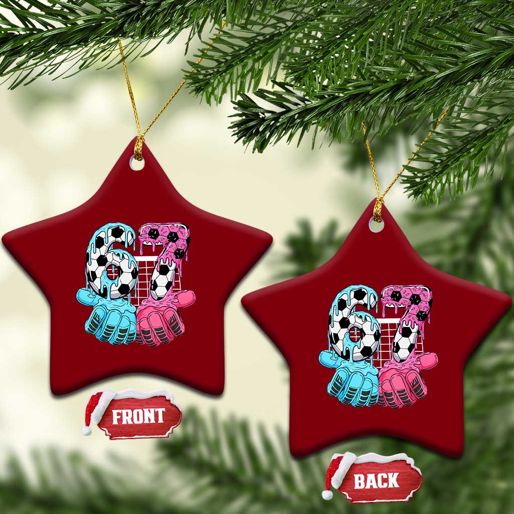 Drip Soccer Six Seven Meme Ceramic Ornament Funny Gen Alpha Slang TS12 Print Your Wear