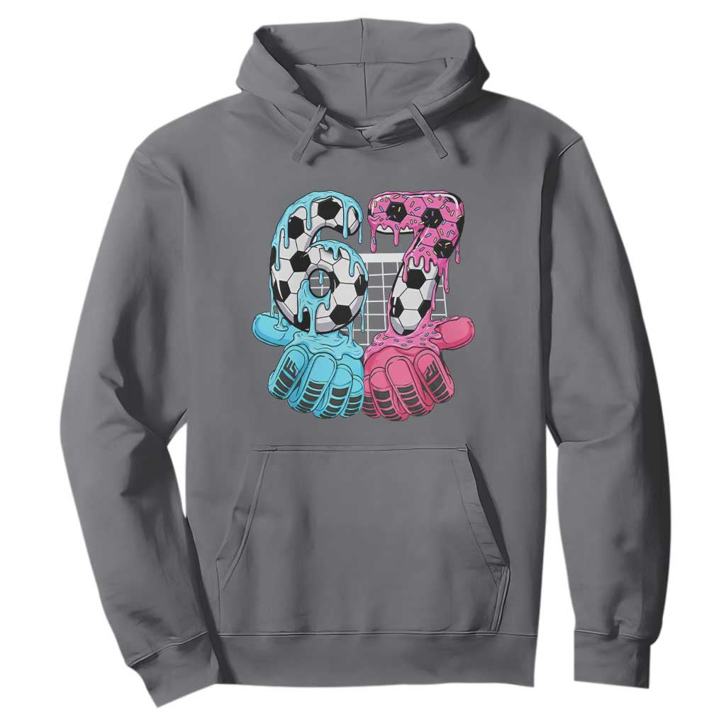 Drip Soccer Six Seven Meme Hoodie Funny Gen Alpha Slang TS12 Charcoal Print Your Wear