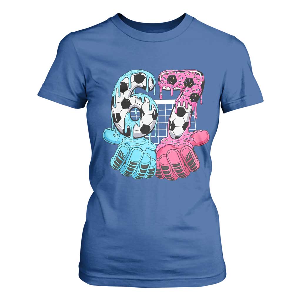 Drip Soccer Six Seven Meme T Shirt For Women Funny Gen Alpha Slang TS12 Royal Blue Print Your Wear