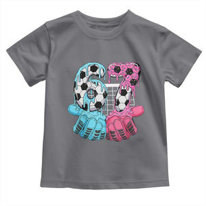 Drip Soccer Six Seven Meme Toddler T Shirt Funny Gen Alpha Slang TS12 Charcoal Print Your Wear