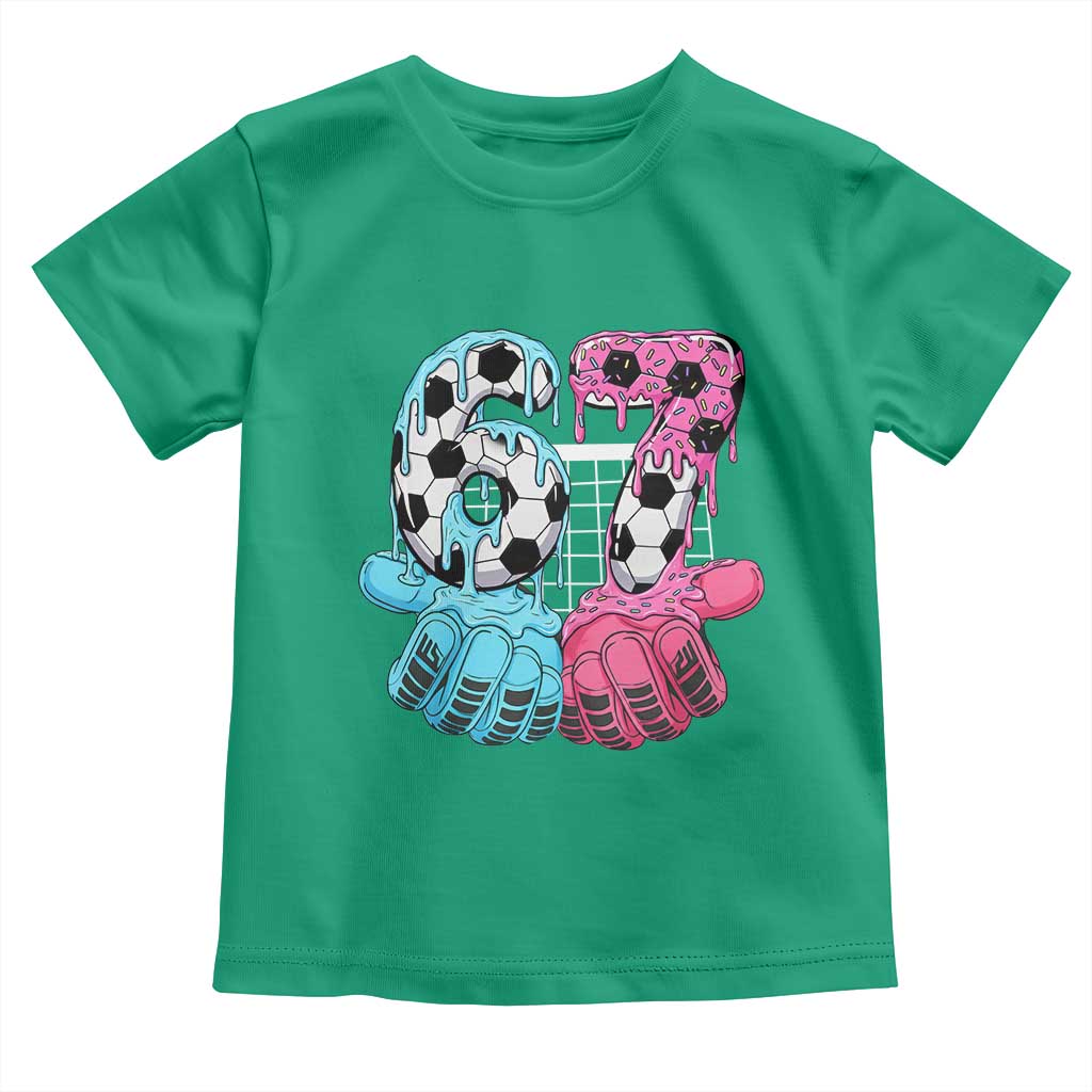 Drip Soccer Six Seven Meme Toddler T Shirt Funny Gen Alpha Slang TS12 Irish Green Print Your Wear