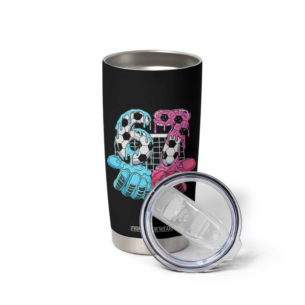 Drip Soccer Six Seven Meme Tumbler Cup Funny Gen Alpha Slang TS12 Print Your Wear