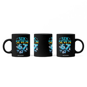 Funny Six Seven Pixel Playing Soccer Coffee Mug Gen Z Alpha Gift TS12 Print Your Wear