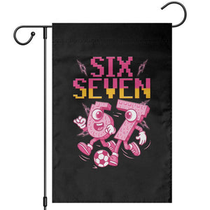 Funny Gen Z Alpha Gift Garden Flag Six Seven Meme Soccer Lover TS12 Black Print Your Wear