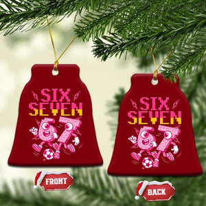 Funny Gen Z Alpha Gift Ceramic Ornament Six Seven Meme Soccer Lover TS12 Print Your Wear