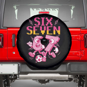 Funny Gen Z Alpha Gift Spare Tire Cover Six Seven Meme Soccer Lover TS12 Black Print Your Wear
