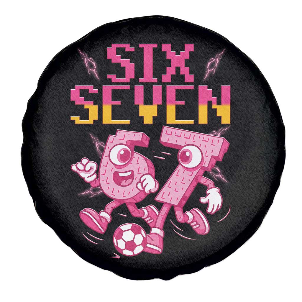 Funny Gen Z Alpha Gift Spare Tire Cover Six Seven Meme Soccer Lover TS12 Print Your Wear