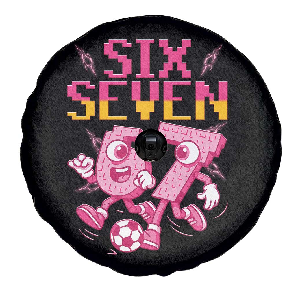 Funny Gen Z Alpha Gift Spare Tire Cover Six Seven Meme Soccer Lover TS12 Print Your Wear