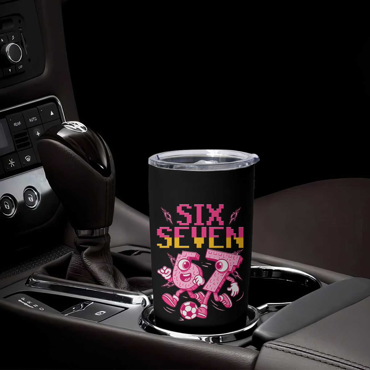 Funny Gen Z Alpha Gift Tumbler Cup Six Seven Meme Soccer Lover TS12 Print Your Wear