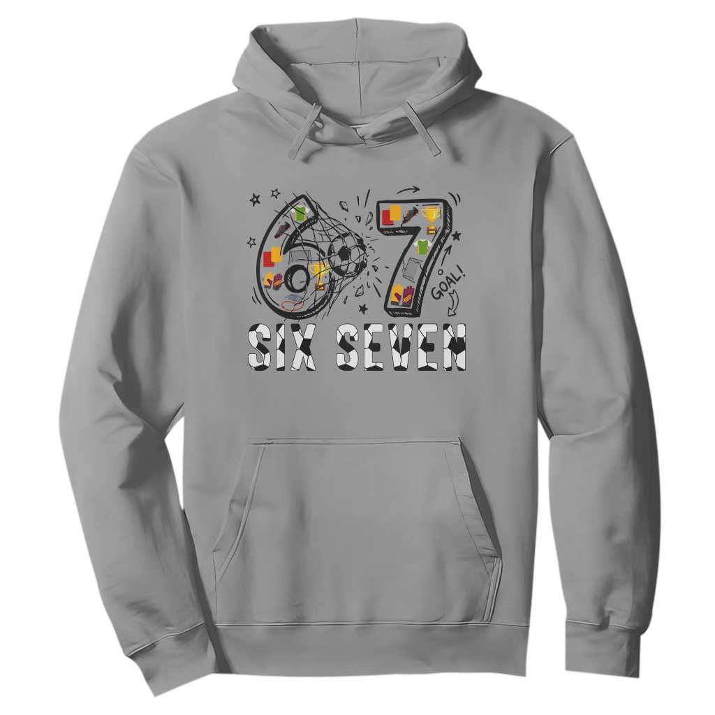 Six Seven Meme Soccer Lover Hoodie Funny Gift For Gen Z TS12 Sport Gray Print Your Wear