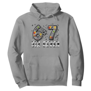 Six Seven Meme Soccer Lover Hoodie Funny Gift For Gen Z TS12 Sport Gray Print Your Wear