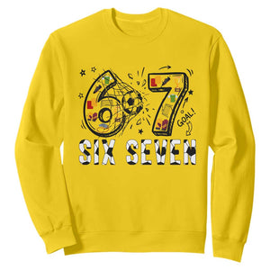 Six Seven Meme Soccer Lover Sweatshirt Funny Gift For Gen Z TS12 Daisy Print Your Wear
