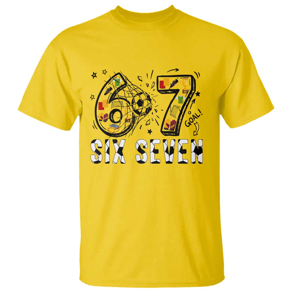 Six Seven Meme Soccer Lover T Shirt Funny Gift For Gen Z TS12 Daisy Print Your Wear