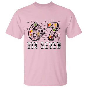 Six Seven Meme Soccer Lover T Shirt Funny Gift For Gen Z TS12 Light Pink Print Your Wear