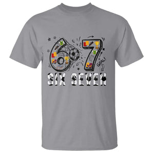 Six Seven Meme Soccer Lover T Shirt Funny Gift For Gen Z TS12 Sport Gray Print Your Wear
