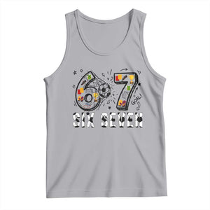 Six Seven Meme Soccer Lover Tank Top Funny Gift For Gen Z TS12 Athletic Heather Print Your Wear