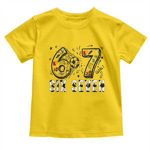 Six Seven Meme Soccer Lover Toddler T Shirt Funny Gift For Gen Z TS12 Daisy Print Your Wear