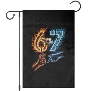 Funny Soccer Lover Garden Flag Six Seven Meme Trending Gift TS12 Black Print Your Wear