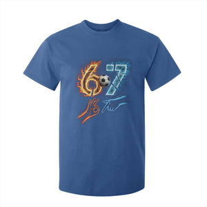 Funny Soccer Lover T Shirt For Kid Six Seven Meme Trending Gift TS12 Royal Blue Print Your Wear