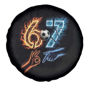 Funny Soccer Lover Spare Tire Cover Six Seven Meme Trending Gift TS12 Print Your Wear