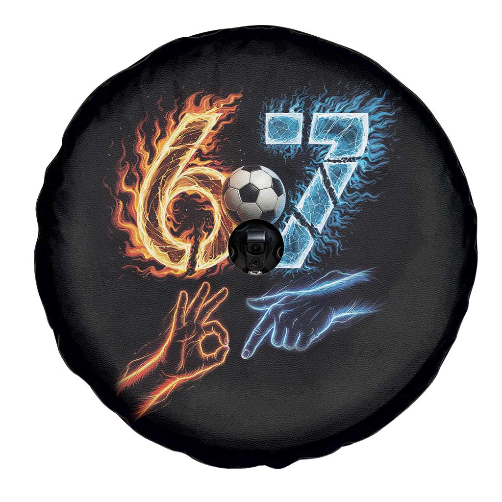 Funny Soccer Lover Spare Tire Cover Six Seven Meme Trending Gift TS12 Print Your Wear