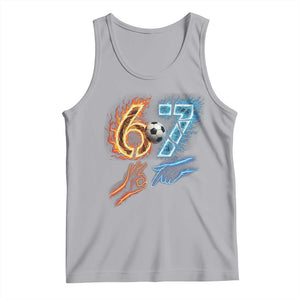 Funny Soccer Lover Tank Top Six Seven Meme Trending Gift TS12 Athletic Heather Print Your Wear