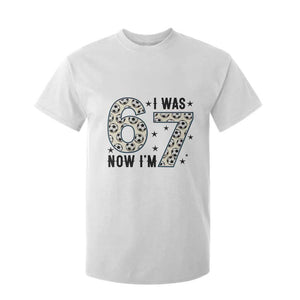Funny Soccer T Shirt For Kid I Was 6 Now I Am 7 Meme TS12 White Print Your Wear