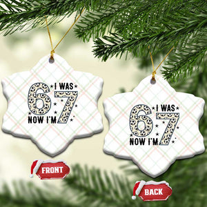 Funny Soccer Ceramic Ornament I Was 6 Now I Am 7 Meme TS12 Print Your Wear