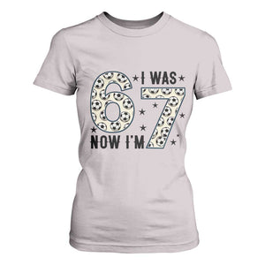 Funny Soccer T Shirt For Women I Was 6 Now I Am 7 Meme TS12 Ice Gray Print Your Wear