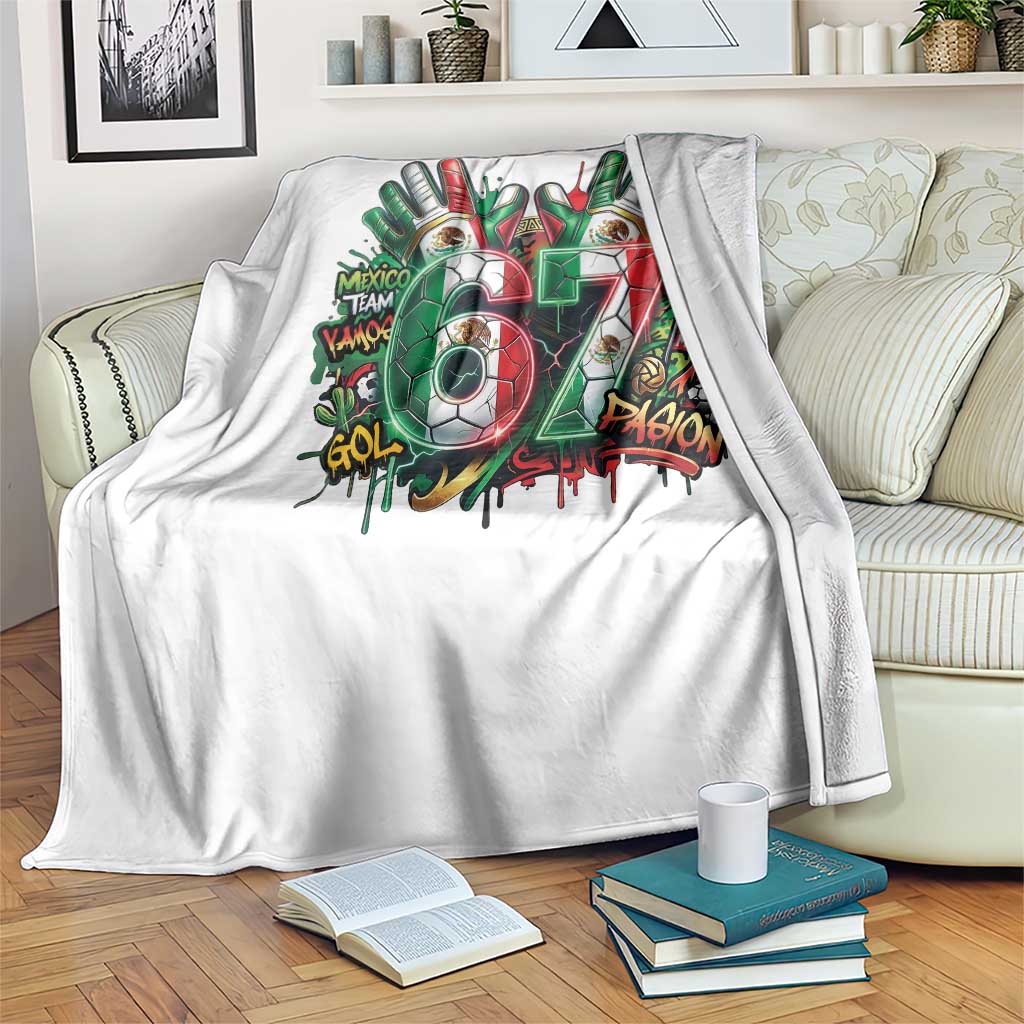 Funny Mexico Soccer Throw Blanket Six Seven Meme Trending Gift TS12 Print Your Wear