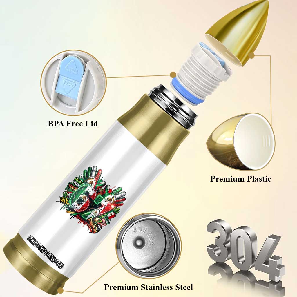 Funny Mexico Soccer Bullet Tumbler Six Seven Meme Trending Gift TS12 Print Your Wear