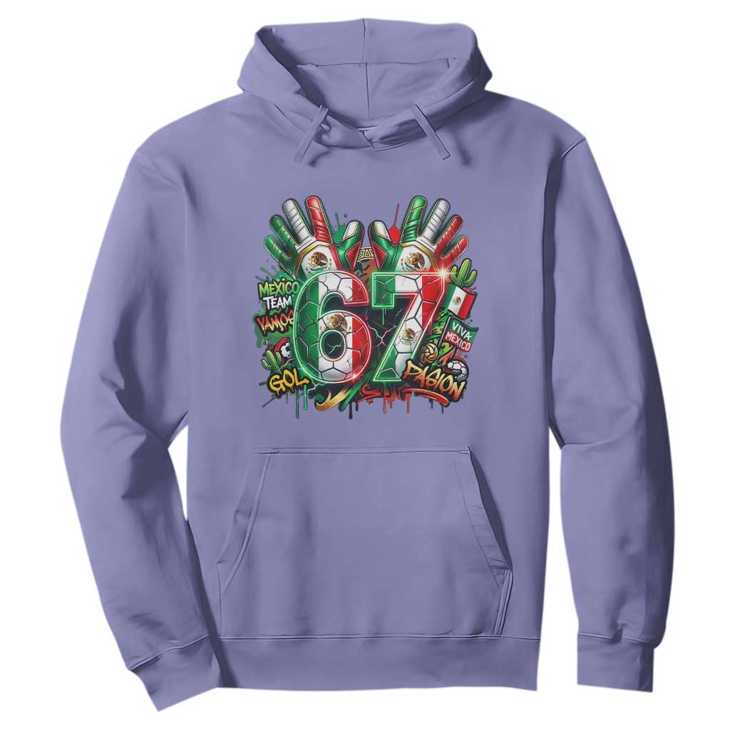 Funny Mexico Soccer Hoodie Six Seven Meme Trending Gift TS12 Violet Print Your Wear