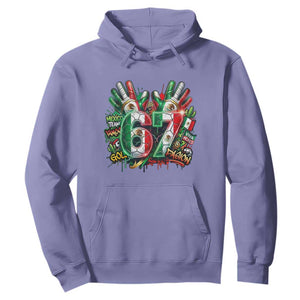 Funny Mexico Soccer Hoodie Six Seven Meme Trending Gift TS12 Violet Print Your Wear