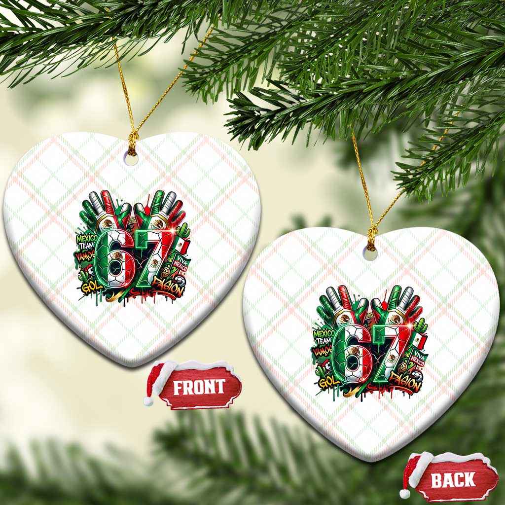 Funny Mexico Soccer Ceramic Ornament Six Seven Meme Trending Gift TS12 Print Your Wear
