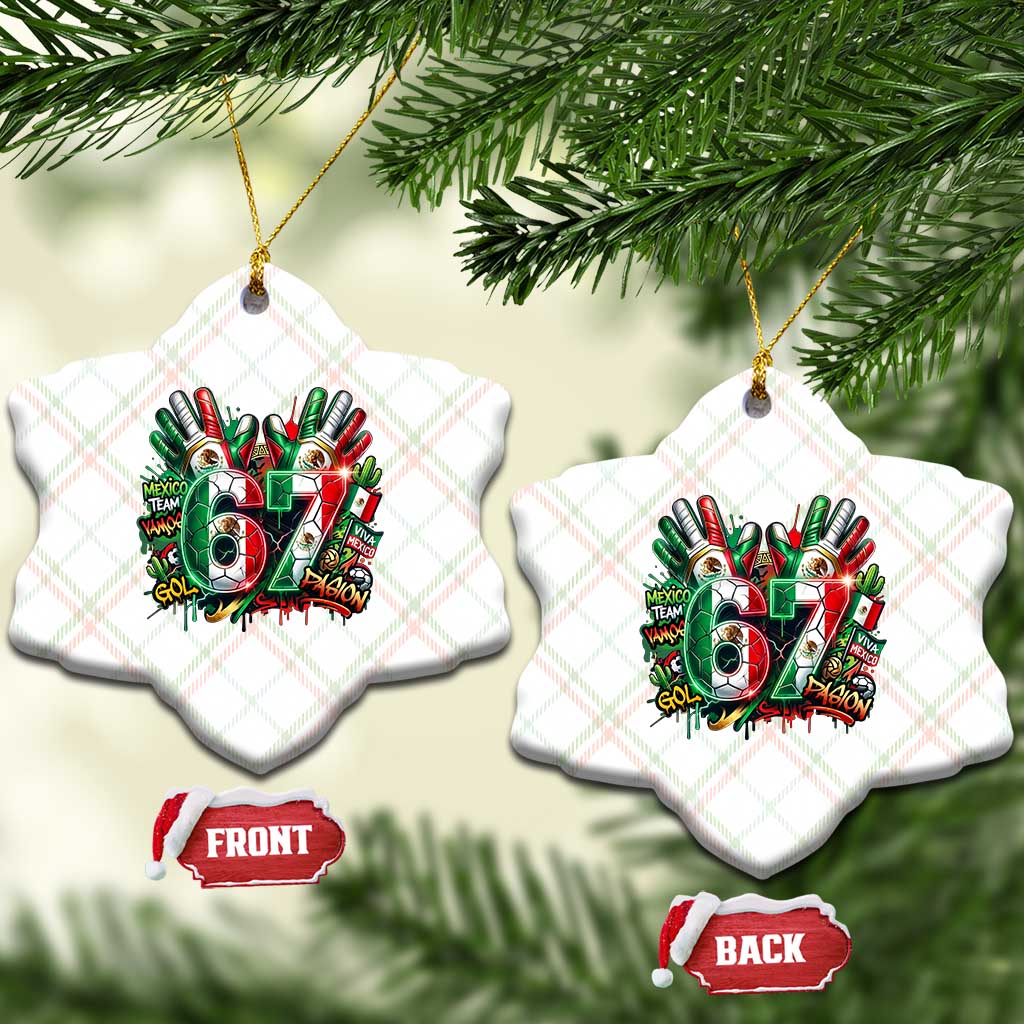 Funny Mexico Soccer Ceramic Ornament Six Seven Meme Trending Gift TS12 Print Your Wear