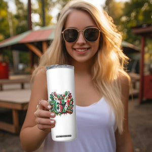 Funny Mexico Soccer Skinny Tumbler Six Seven Meme Trending Gift TS12 Print Your Wear