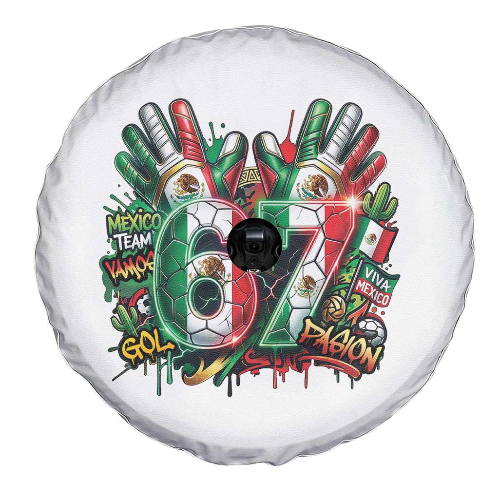 Funny Mexico Soccer Spare Tire Cover Six Seven Meme Trending Gift TS12 Print Your Wear
