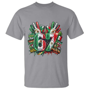 Funny Mexico Soccer T Shirt Six Seven Meme Trending Gift TS12 Sport Gray Print Your Wear